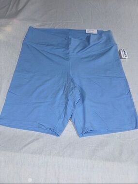 Old Navy Light Blue Women's Extra High-Rise Bike Shorts 8in inseam